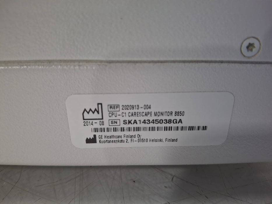 GE Healthcare Carescape B850 CPU Unit