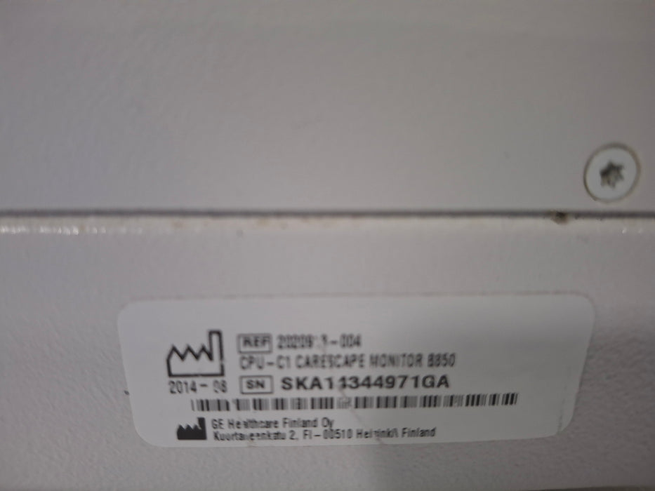 GE Healthcare Carescape B850 CPU Unit