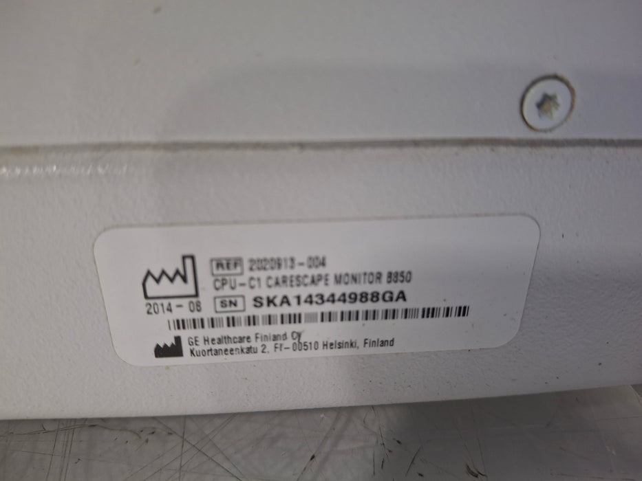 GE Healthcare Carescape B850 CPU Unit