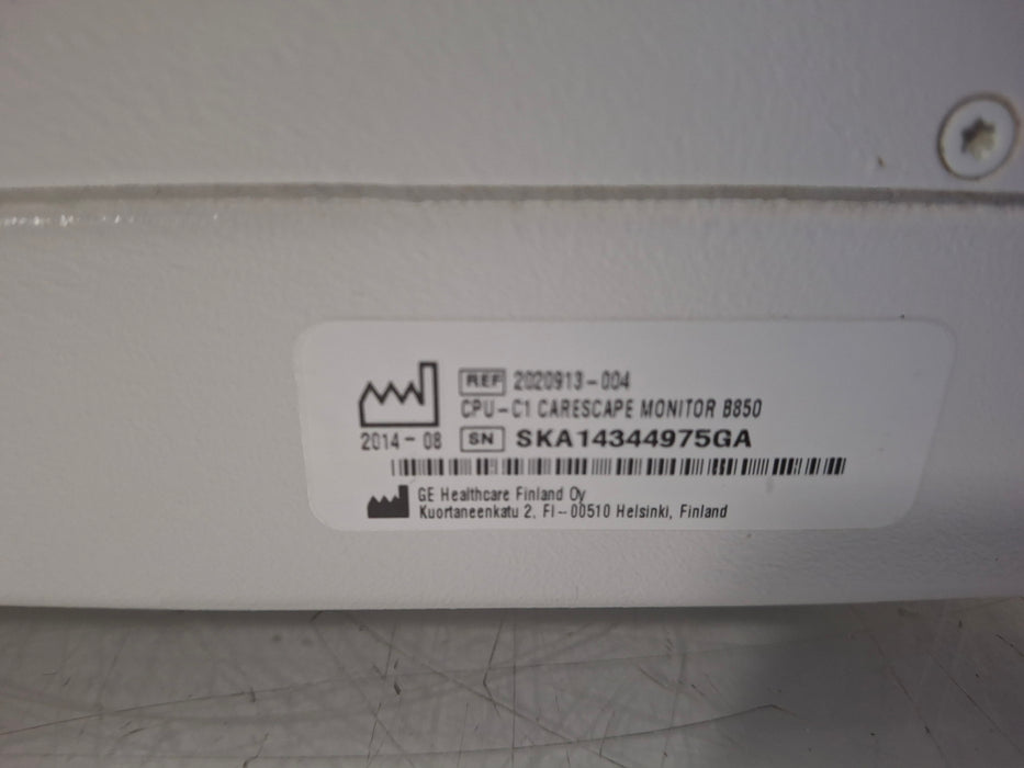 GE Healthcare Carescape B850 CPU Unit