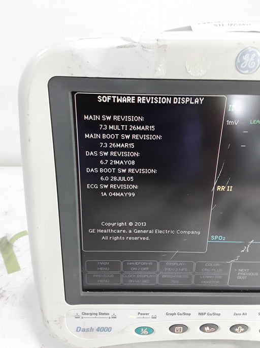 GE Healthcare GE Healthcare Dash 4000 - GE/Nellcor SpO2 Patient Monitor Patient Monitors reLink Online