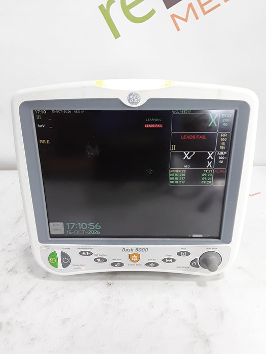 GE Healthcare Dash 5000 - GE/Nellcor SpO2 Patient Monitor