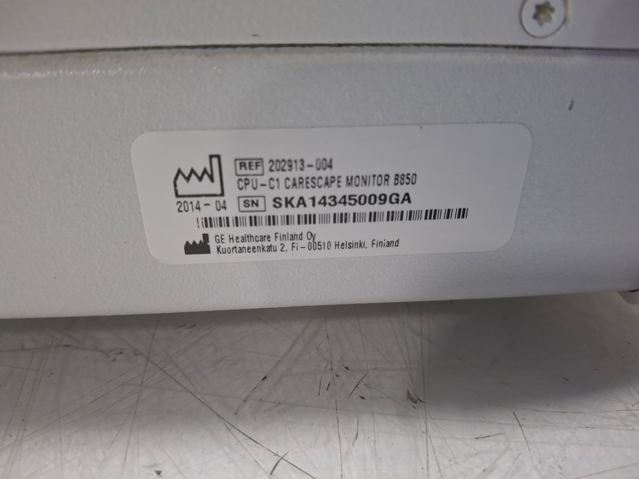 GE Healthcare Carescape B850 CPU Unit
