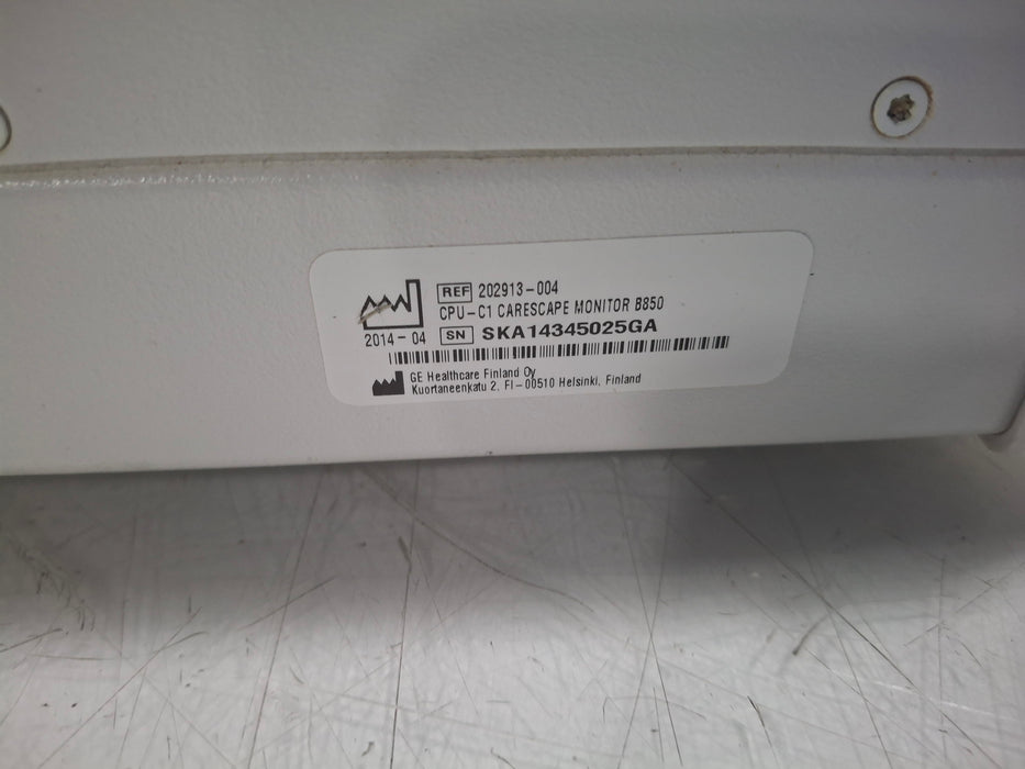 GE Healthcare Carescape B850 CPU Unit