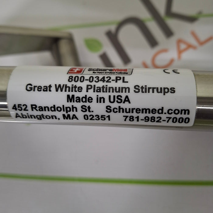 SchureMed Great White Platinum Stirrups