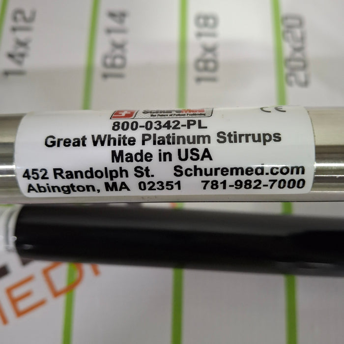 SchureMed Great White Platinum Stirrups