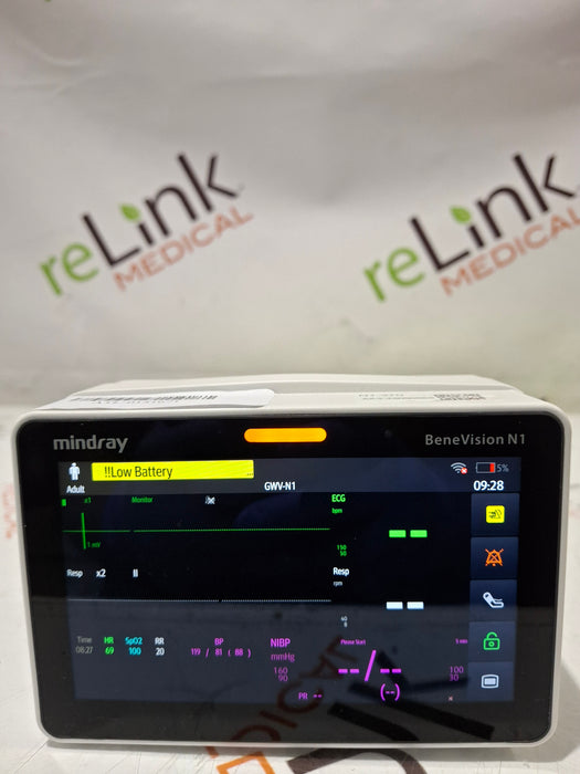 Mindray Benevision N1 Nellcor Transport Monitor