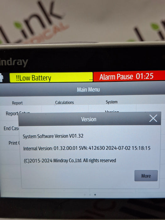 Mindray Benevision N1 Nellcor Transport Monitor
