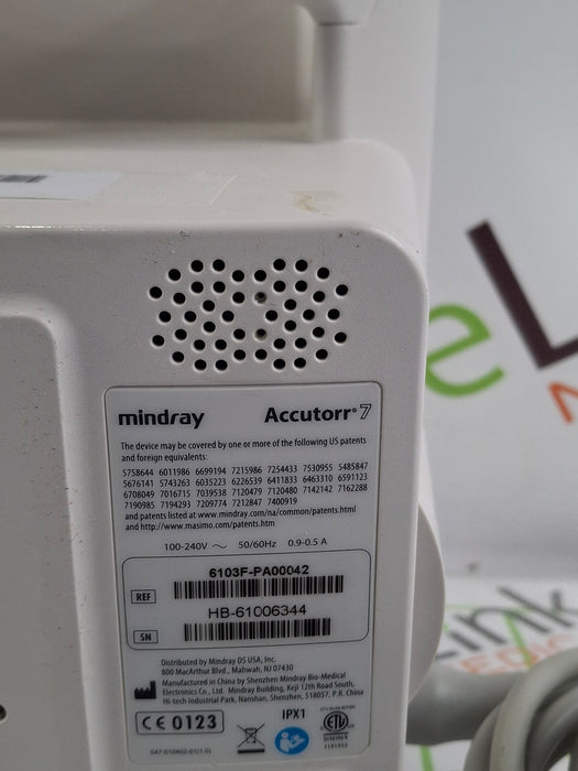 Mindray Accutorr 7 Vital Signs Monitor