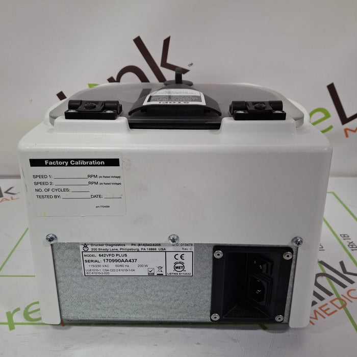 Drucker Diagnostics 642VES Drucker Centrifuge