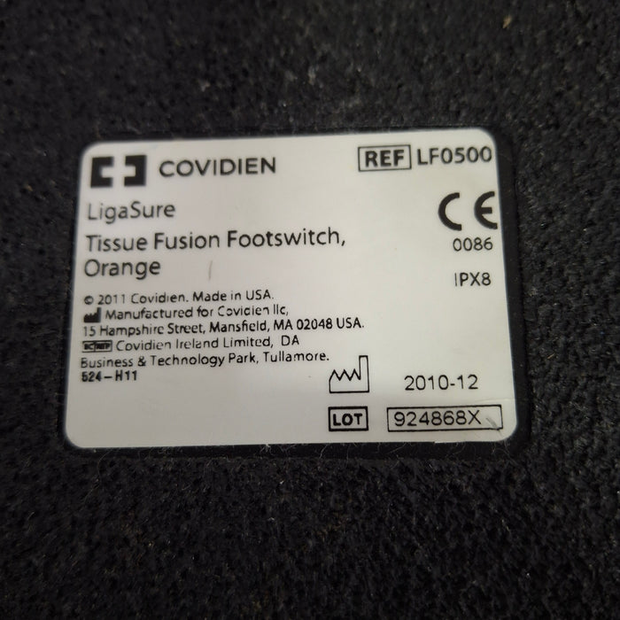 Valleylab Ligasure LF0500 Orange Foot Pedal