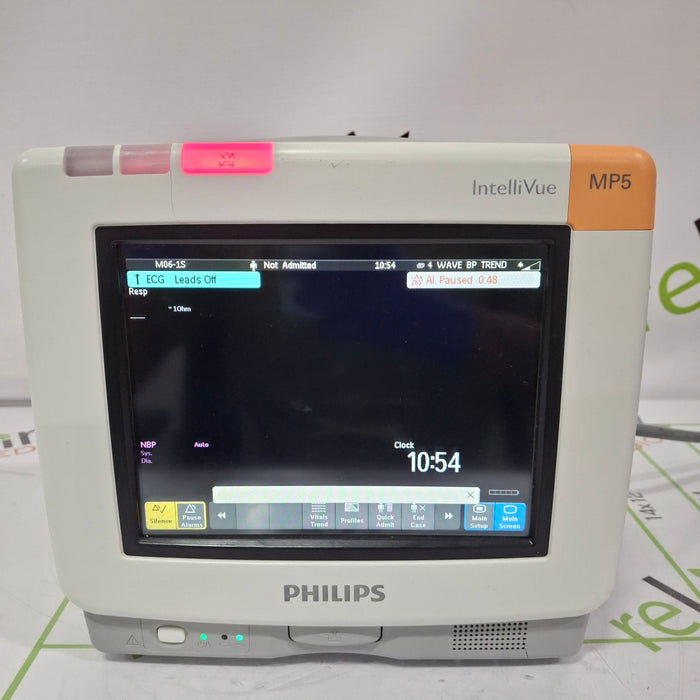 Philips Intellivue MP5 - ECG, Fast SpO2, NIBP Patient Monitor