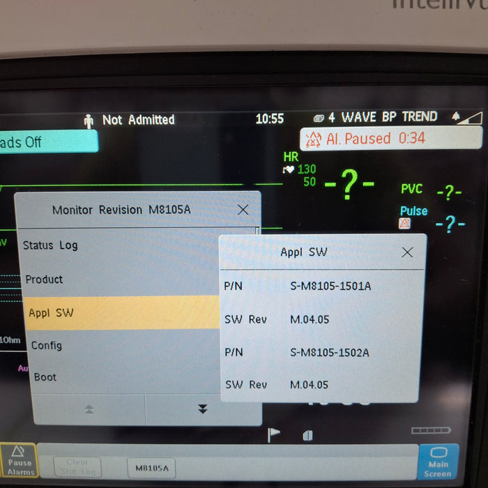 Philips Intellivue MP5 - ECG, Fast SpO2, NIBP Patient Monitor