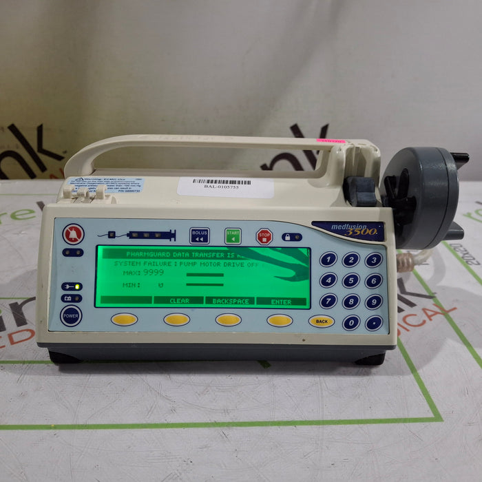 Smiths Medical Medfusion 3500 Syringe Infusion Pump