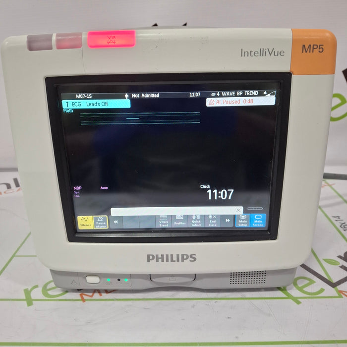 Philips Intellivue MP5 - ECG, Fast SpO2, NIBP Patient Monitor