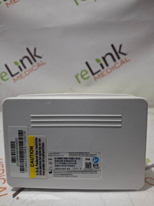 Mindray Benevision N1 Nellcor Transport Monitor