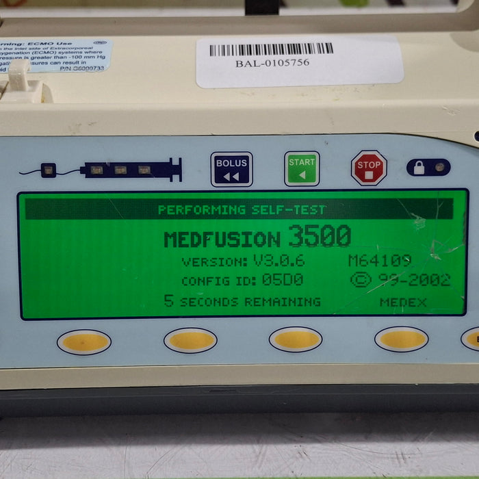 Smiths Medical Medfusion 3500 Syringe Infusion Pump