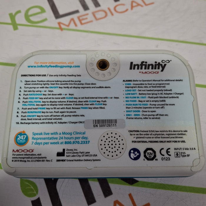 Moog Medical Infinity Enteral Feeding Pump