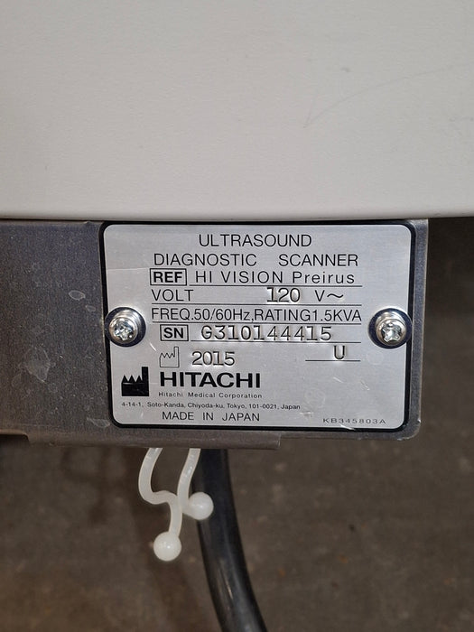Hitachi Hi Vision Preirus Ultrasound