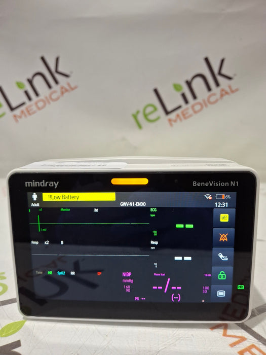 Mindray Benevision N1 Nellcor Transport Monitor