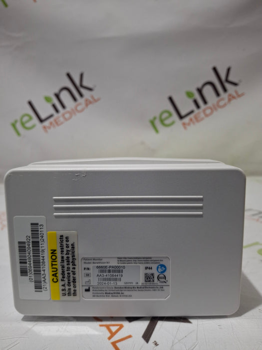 Mindray Benevision N1 Nellcor Transport Monitor