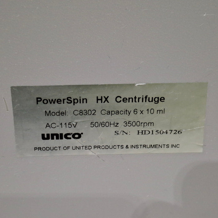 Unico Unico PowerSpin HXV Centrifuge