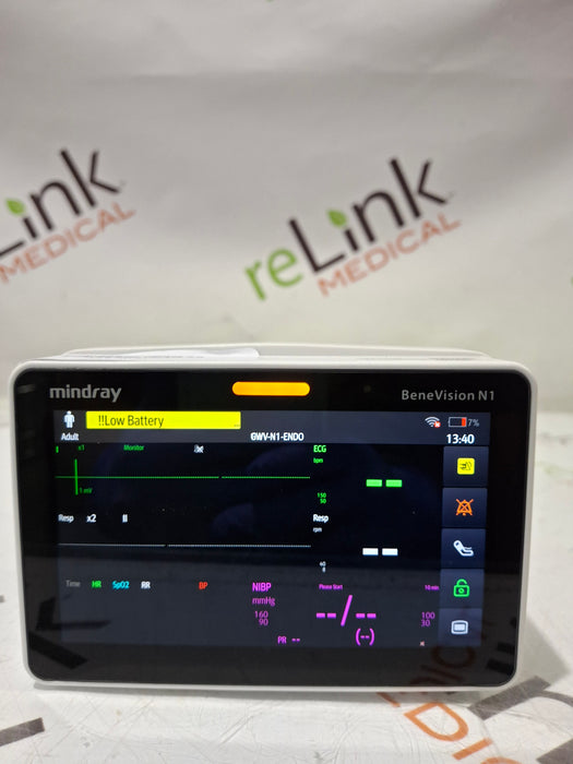Mindray Benevision N1 Nellcor Transport Monitor