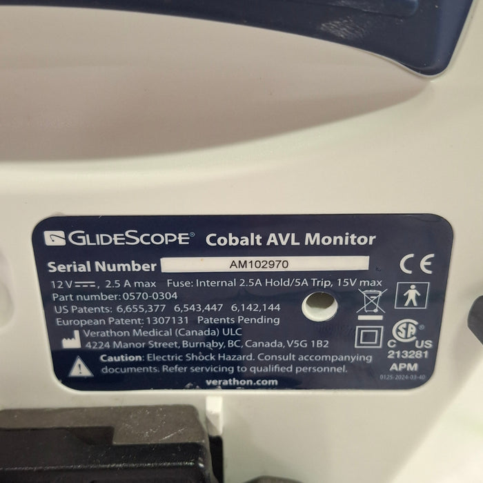Verathon Medical, Inc Glidescope Cobalt AVL Video Laryngoscope