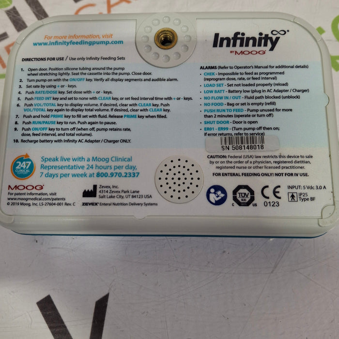 Moog Medical Enteralite Infinity Enteral Feeding Pump
