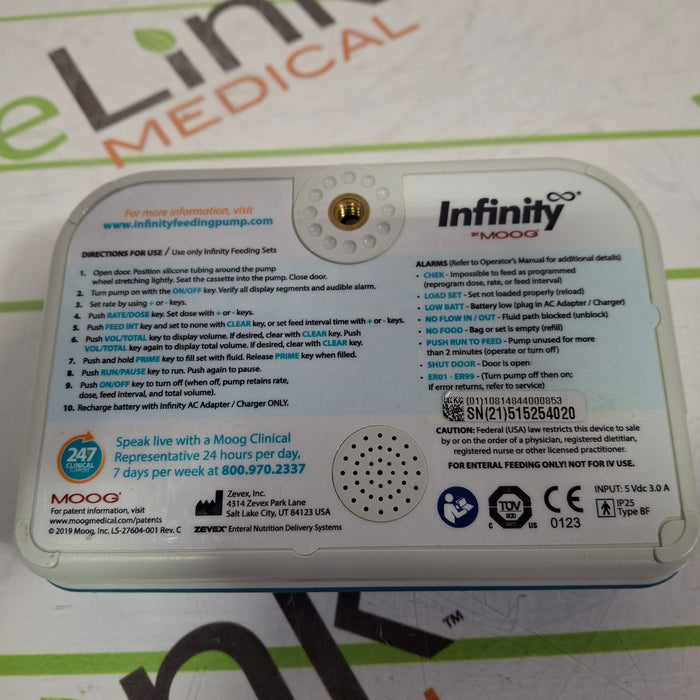 Moog Medical Enteralite Infinity Enteral Feeding Pump