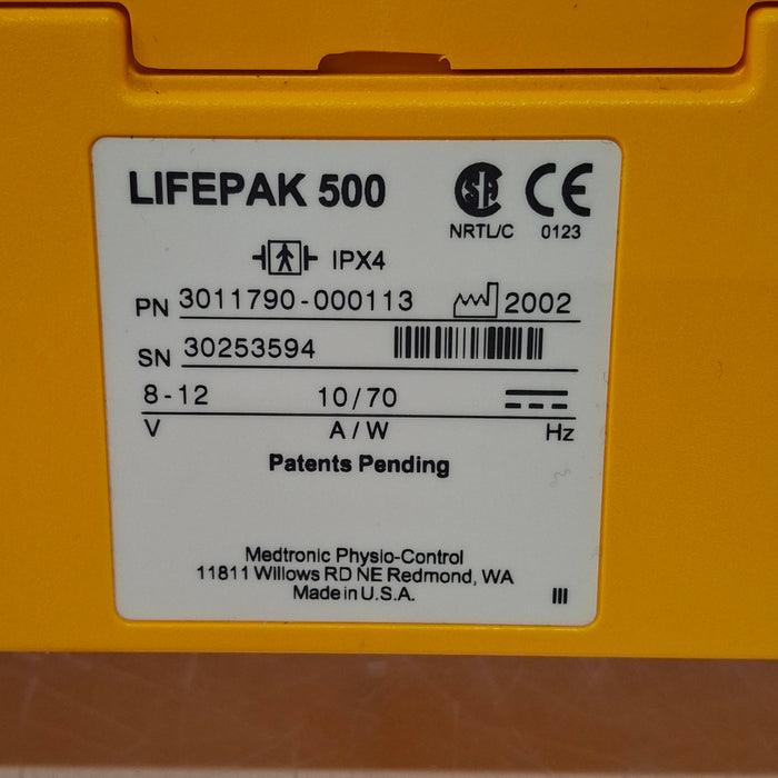 Medtronic Physio Control LifePak 500 AED