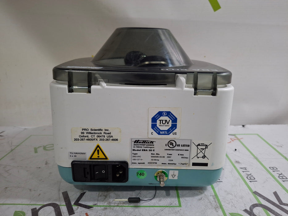 Hettich Instruments Zentrifugen EBA 20C Centrifuge