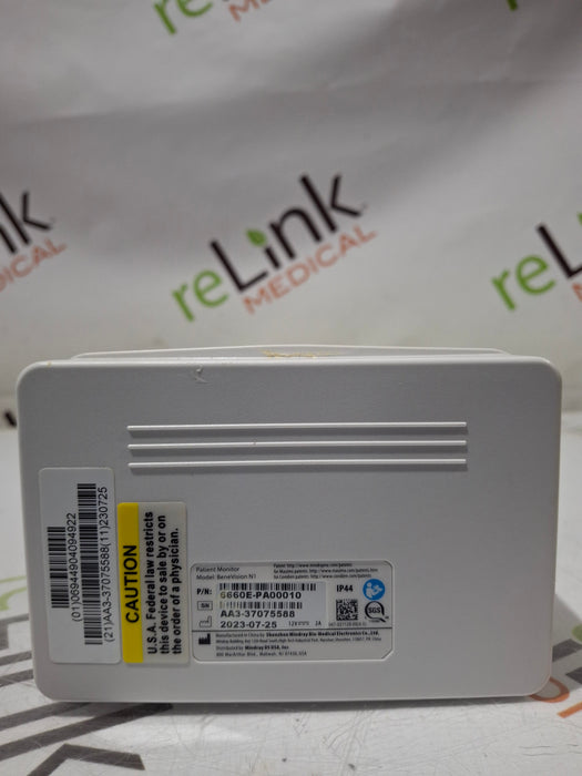 Mindray Benevision N1 Nellcor Transport Monitor