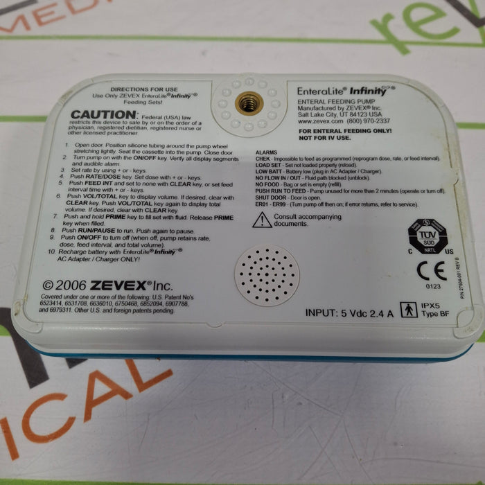 Moog Medical Enteralite Infinity Enteral Feeding Pump