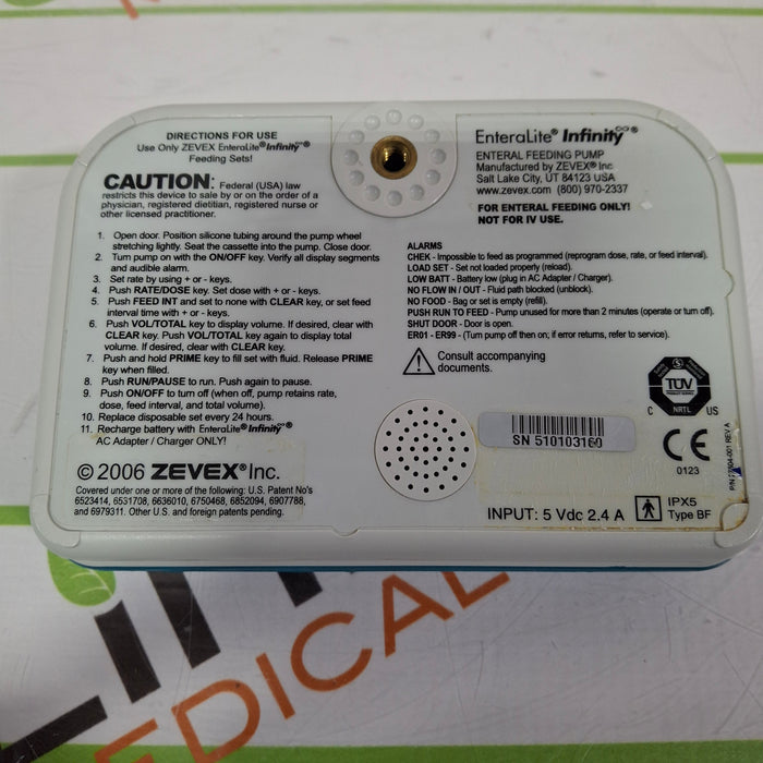 Moog Medical Enteralite Infinity Enteral Feeding Pump