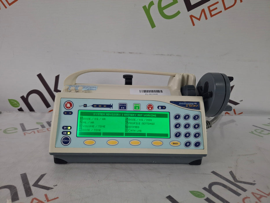 Smiths Medical Medfusion 3500 Version 5 Syringe Infusion Pump