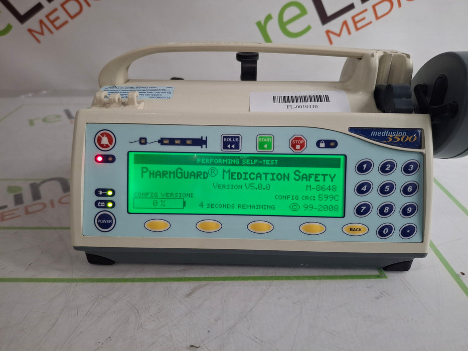 Smiths Medical Medfusion 3500 Version 5 Syringe Infusion Pump