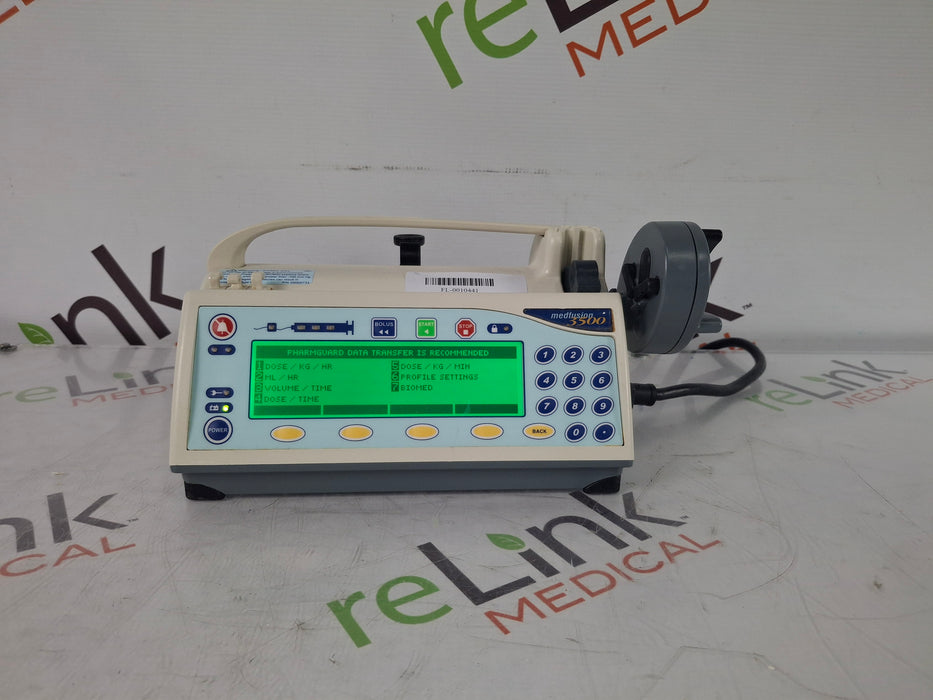 Smiths Medical Medfusion 3500 Version 5 Syringe Infusion Pump