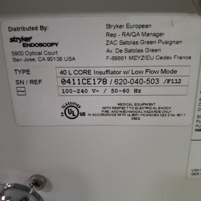 Stryker 40L Highflow Insufflator
