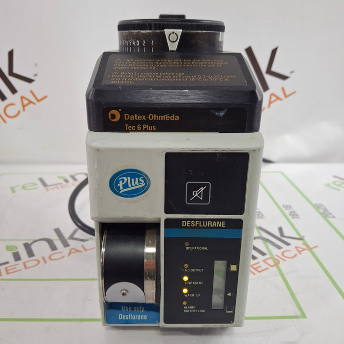 Datex-Ohmeda Tec 6 Plus Desflurane Vaporizer