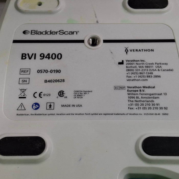 Verathon Medical, Inc BVI 9400 Bladderscan