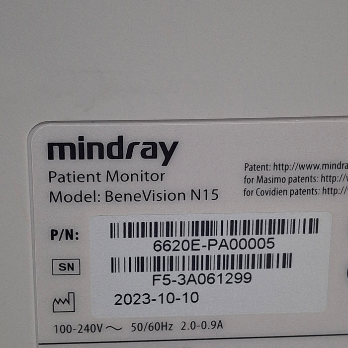 Mindray Benevision N15 Patient Monitor
