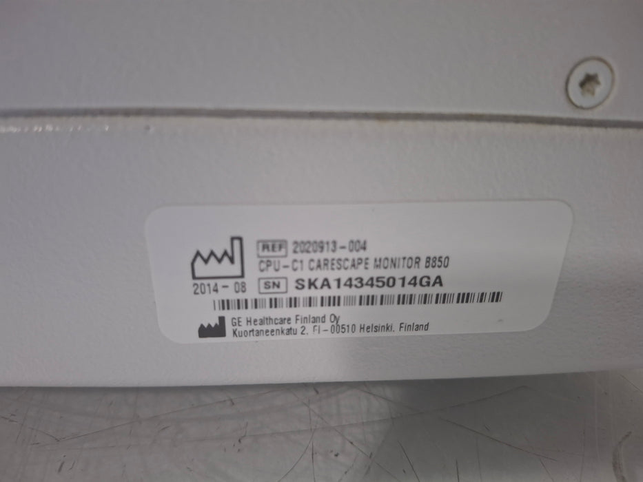GE Healthcare Carescape B850 CPU Unit