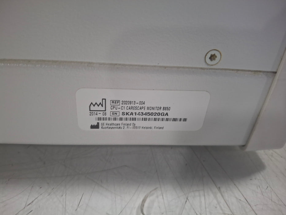 GE Healthcare Carescape B850 CPU Unit