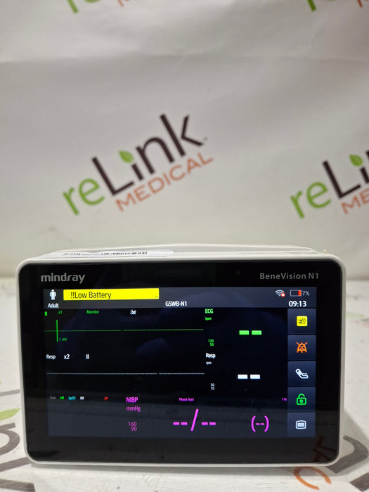 Mindray Benevision N1 Nellcor Transport Monitor