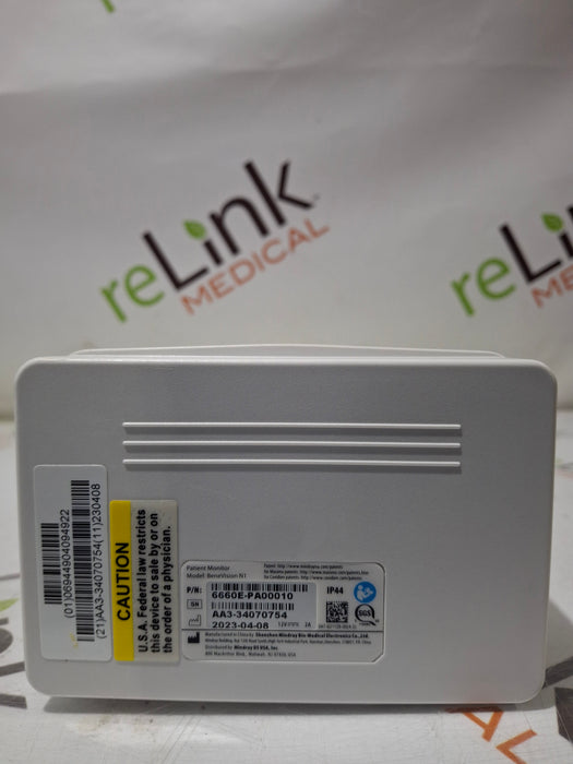 Mindray Benevision N1 Nellcor Transport Monitor