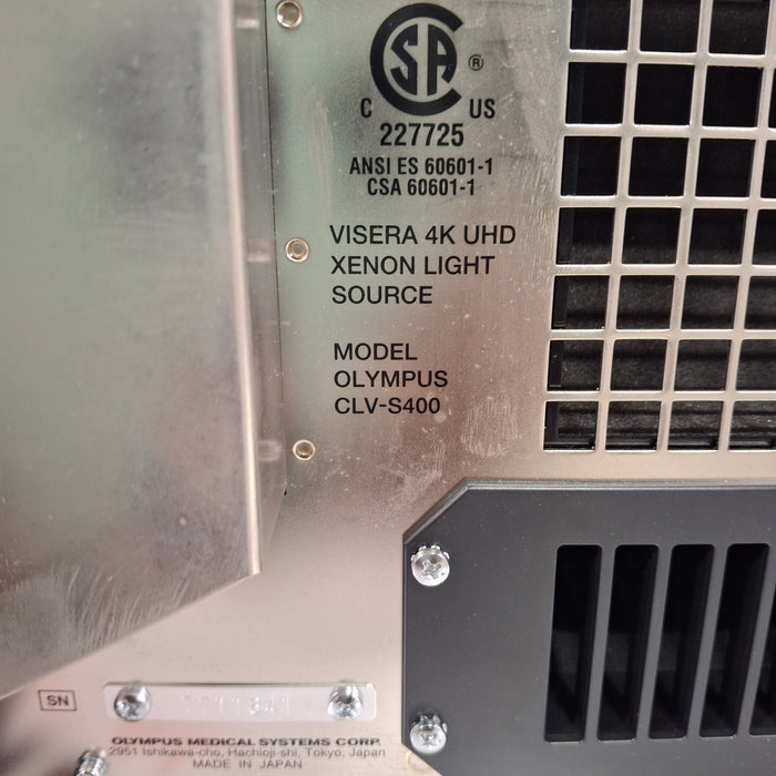 Olympus CLV-S400 Visera 4K UHD Xenon Light Source