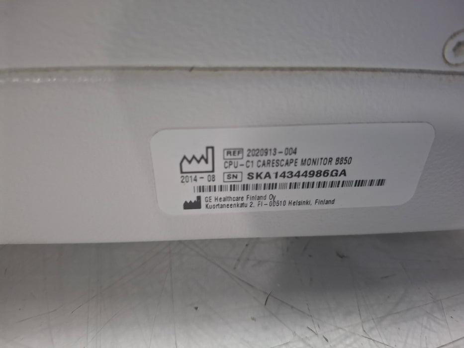 GE Healthcare Carescape B850 CPU Unit