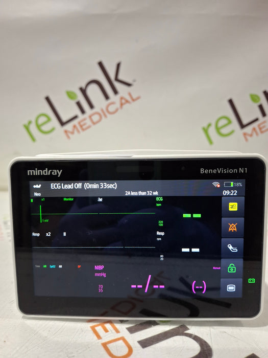 Mindray Benevision N1 Nellcor Transport Monitor