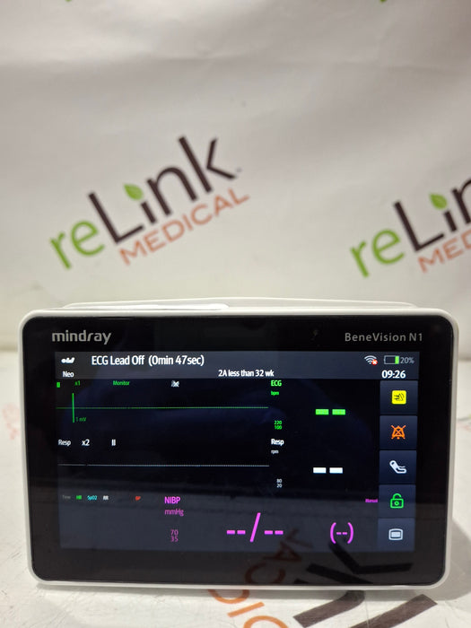 Mindray Benevision N1 Nellcor Transport Monitor